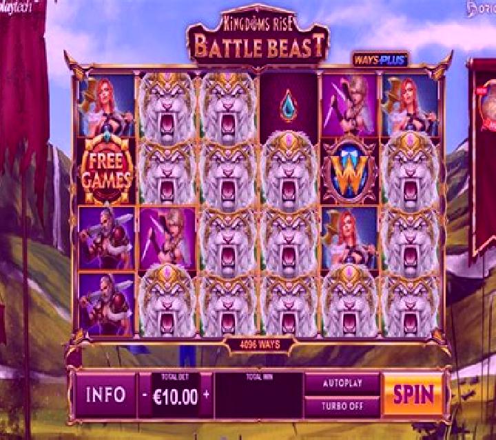 Kingdoms Rise Battle Beast slot game