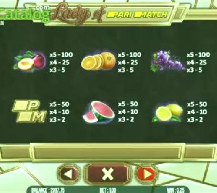 Lady of Parimatch slot