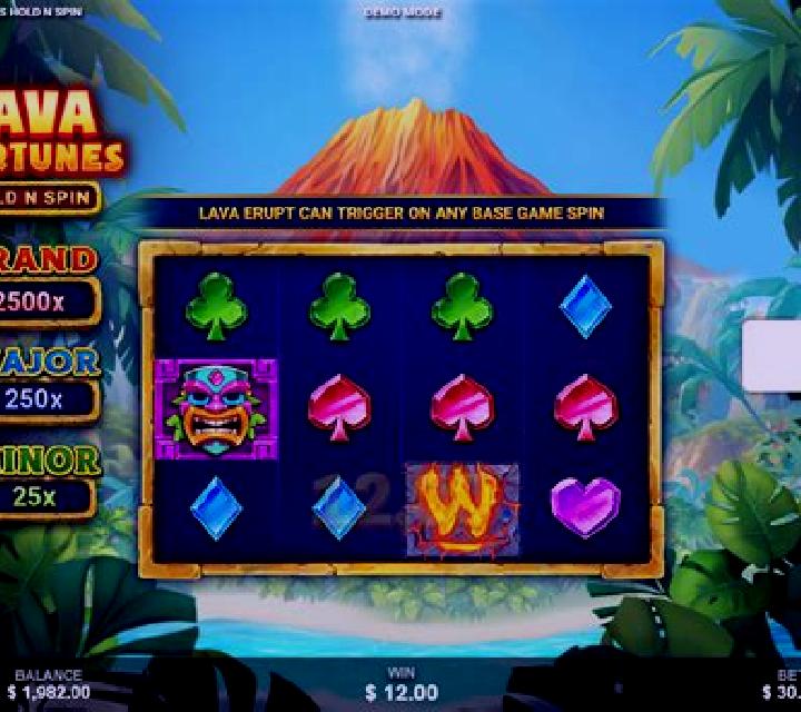 Lava Fortunes Hold N Spin online slot