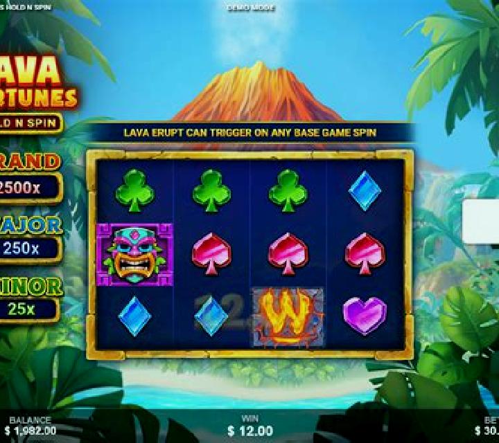 Lava Fortunes Hold N Spin slot machine