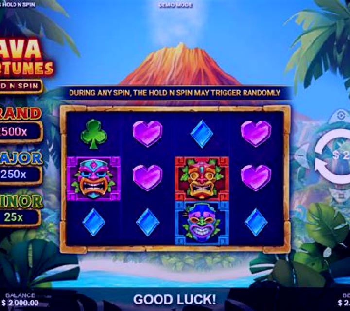 Lava Fortunes Hold N Spin slot