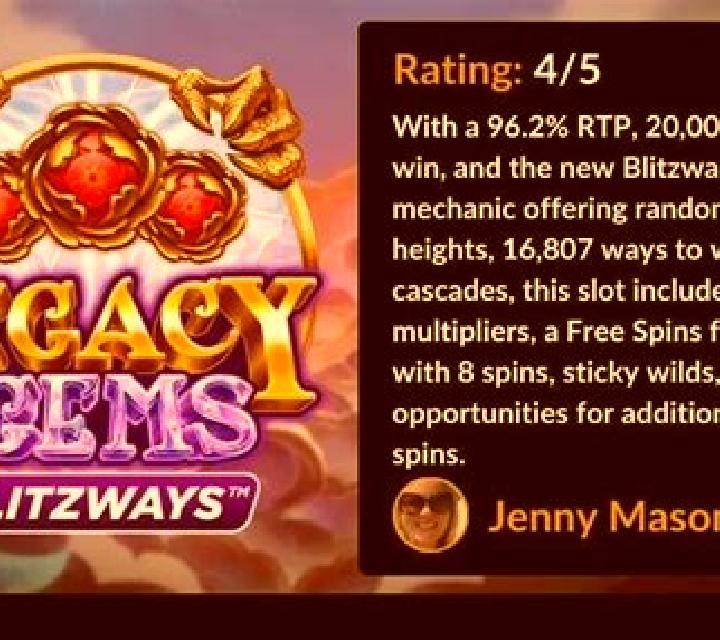 Legacy of Gems Blitzways slot
