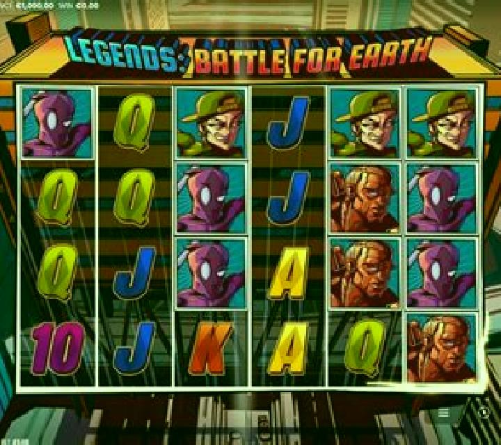Legends: Battle for Earth slot machine