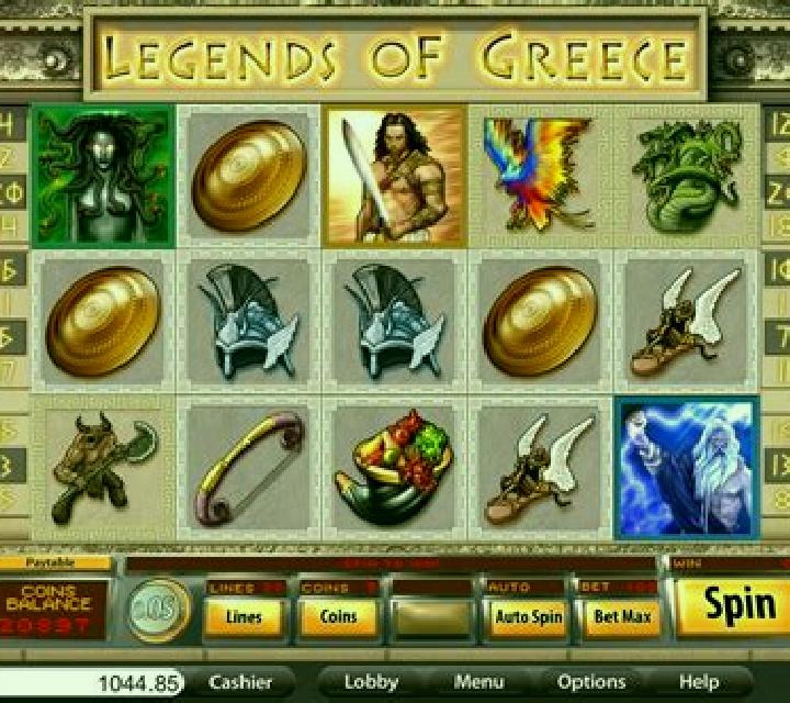 Legends of Greece slot machine