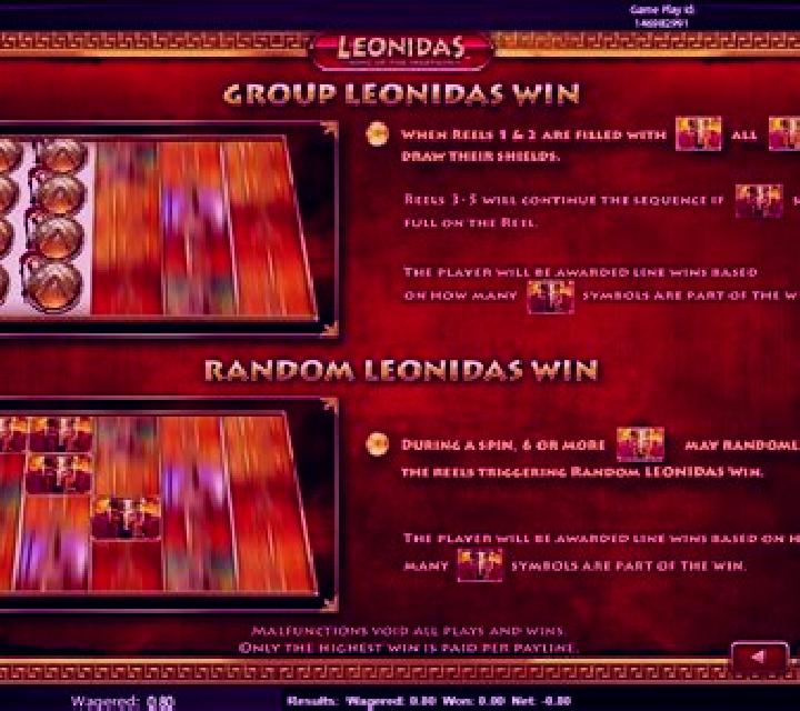 Leonidas II slot machine