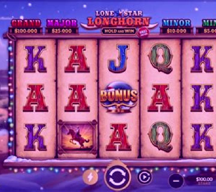 Lone Star Longhorn Xmas slot