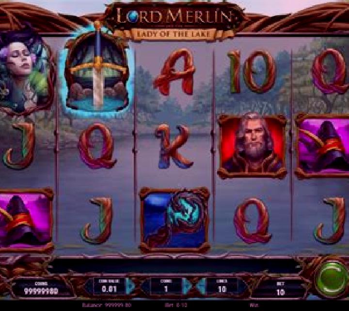 Lord Merlin and the Lady of the Lake slot game