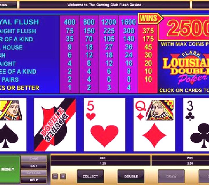 Louisiana Double Poker slot game