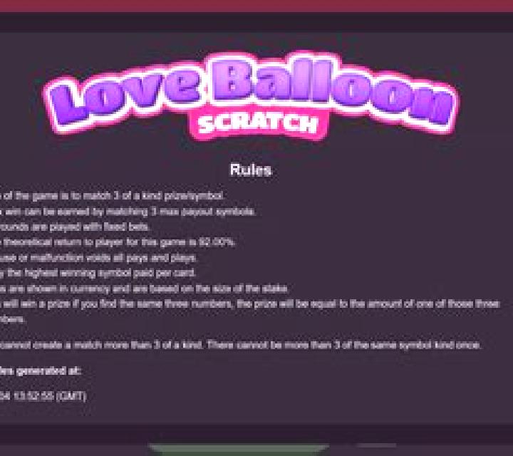 Love Balloon Scratch slot