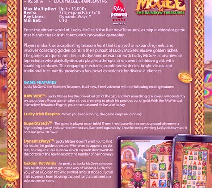 Lucky McGee and The Rainbow Treasures slot game