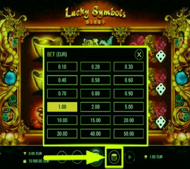 Lucky Symbols Dice slot