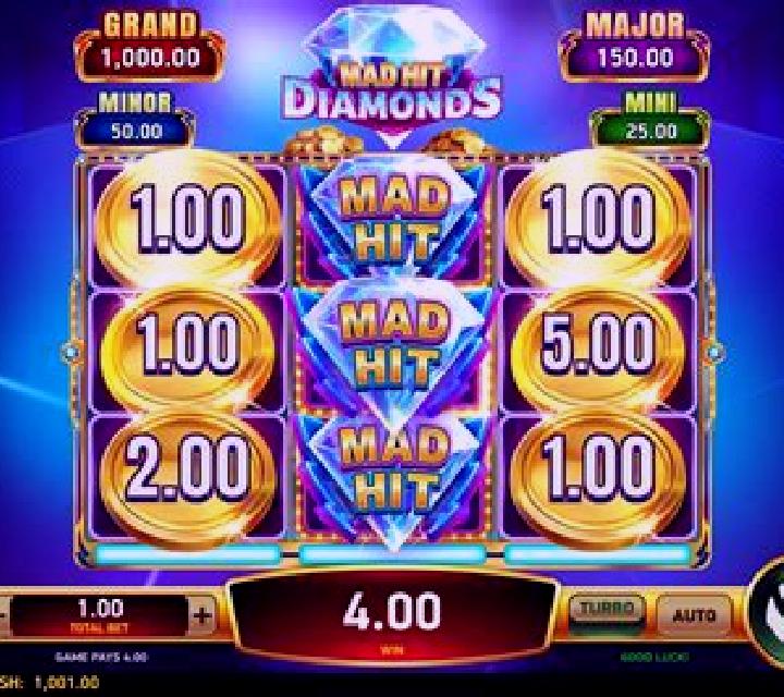 Mad Hit Diamonds Deluxe slot game