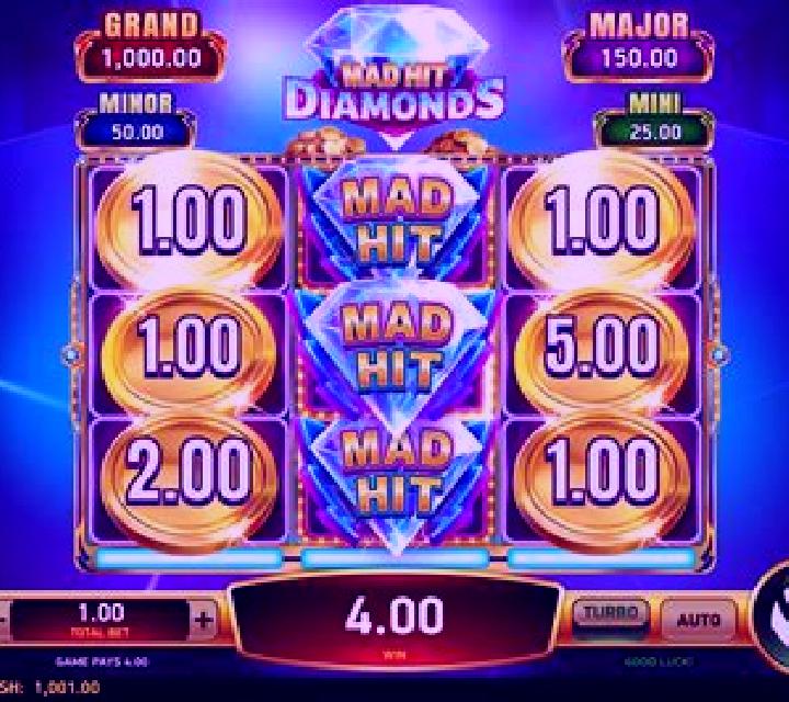 Mad Hit Diamonds slot machine