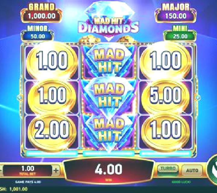 Mad Hit Vegas Diamonds slot machine