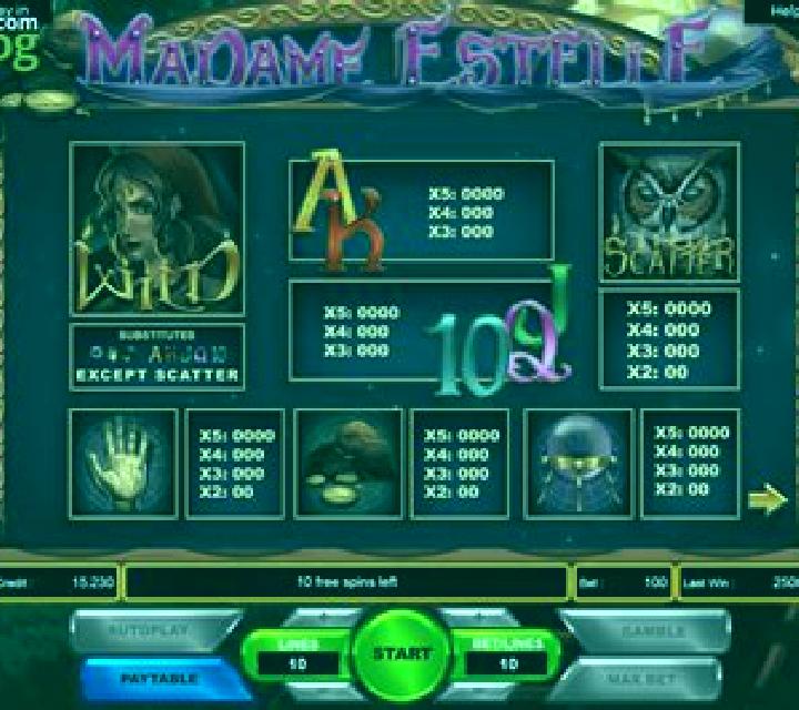 Madame Estelle slot
