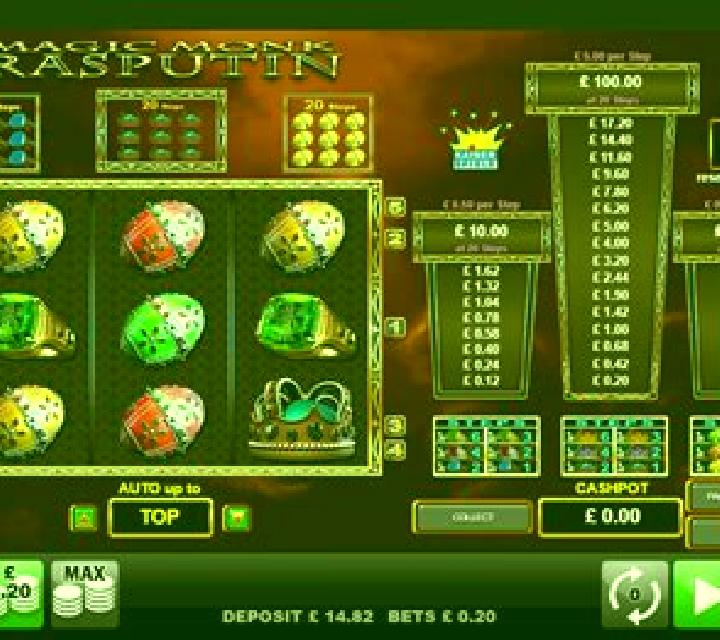 Magic monk Rasputin online slot