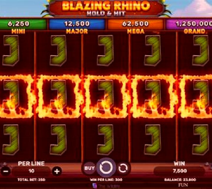 Majestic Blazing Rhino slot