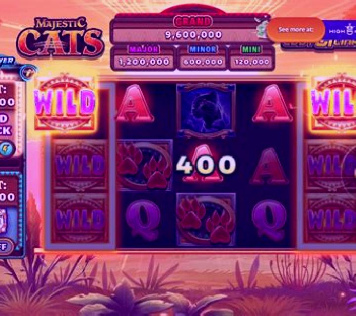Majestic Cats Loot Link slot machine