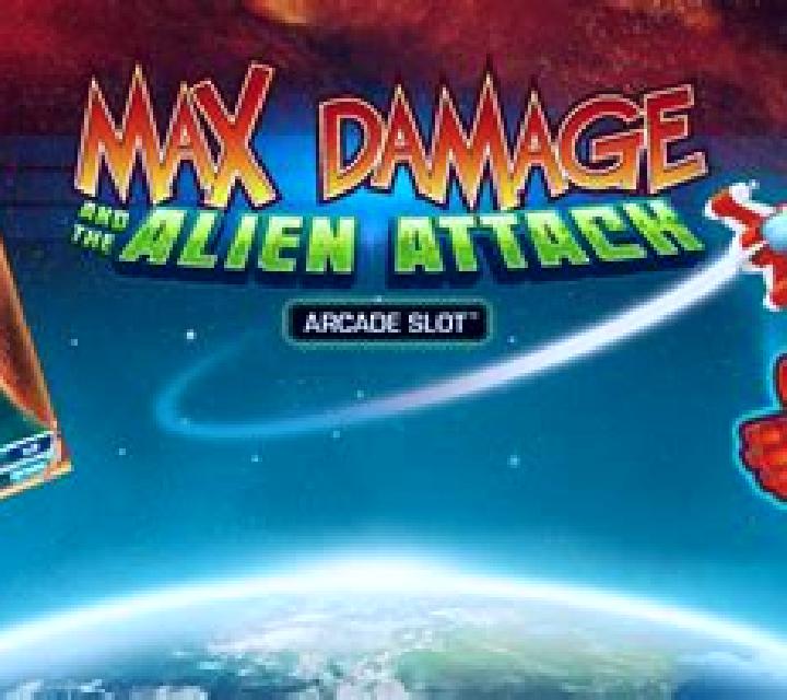 Max Damage and the Alien Attack slot game