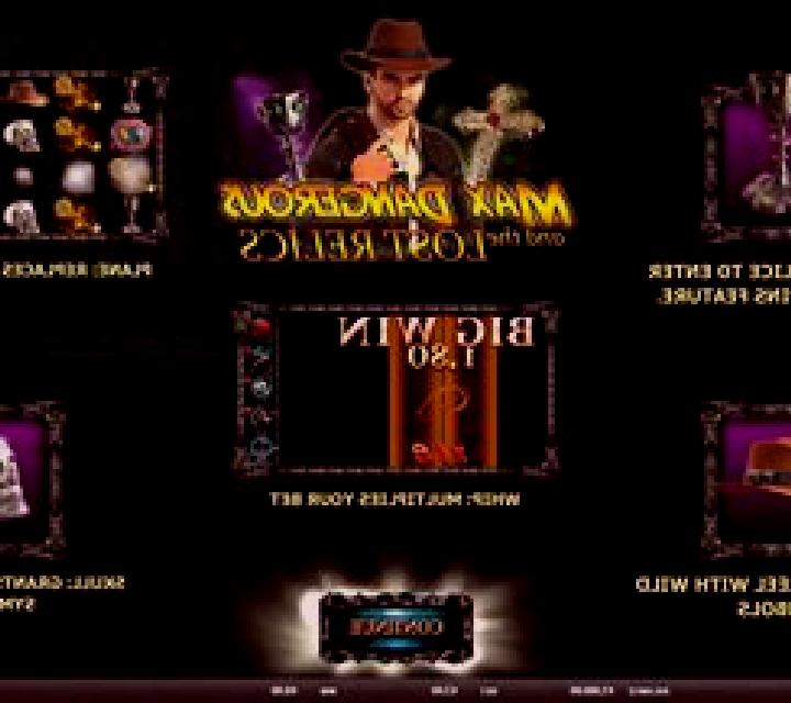 Max Dangerous and The Lost Relics slot machine