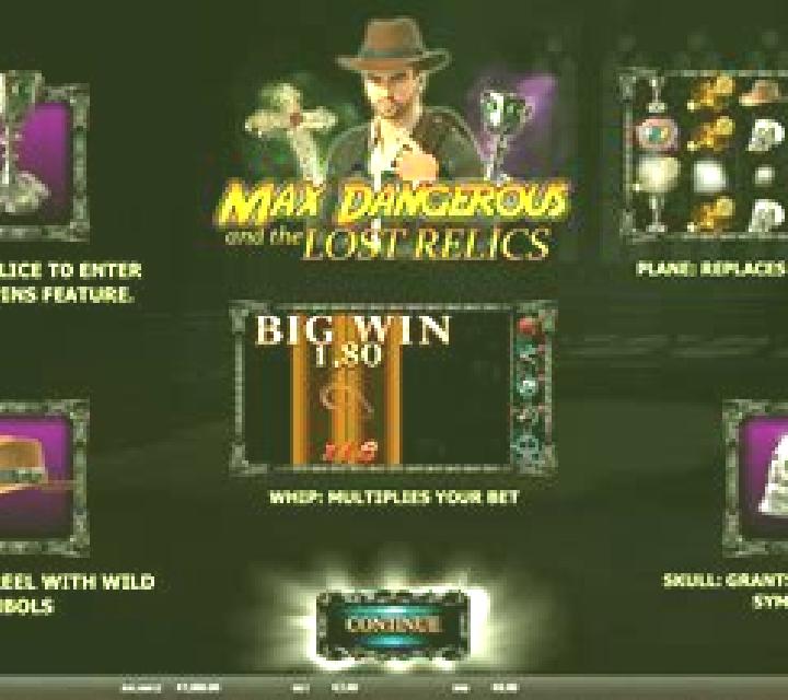 Max Dangerous and The Lost Relics slot