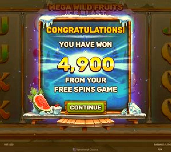 Mega Wild Fruits - Ice Blast online slot