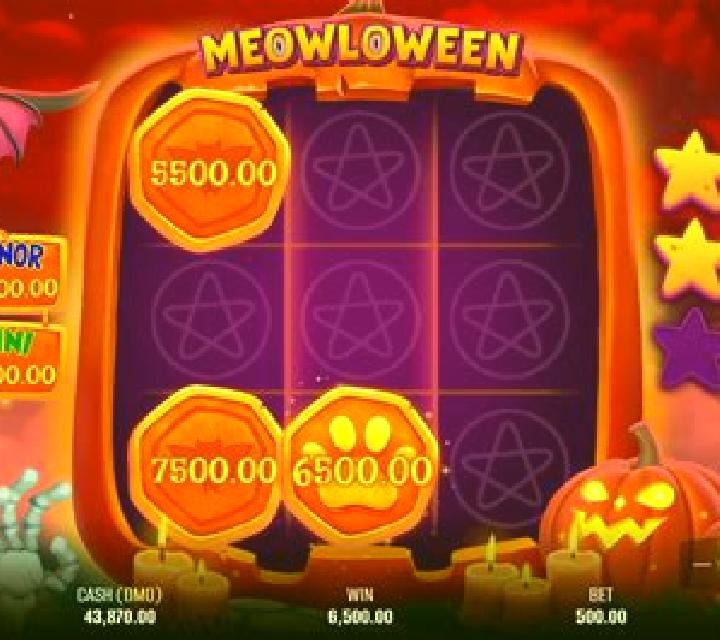 Meowloween slot game