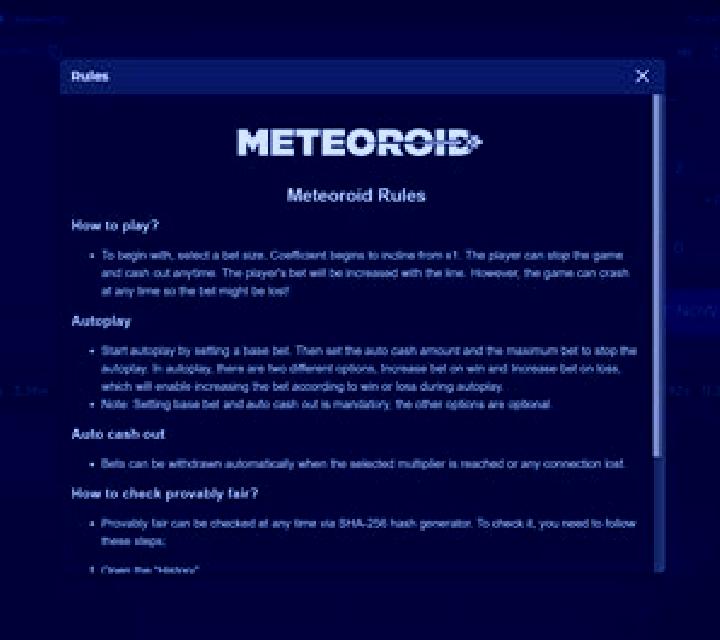 Meteoroid (Spinmatic) slot
