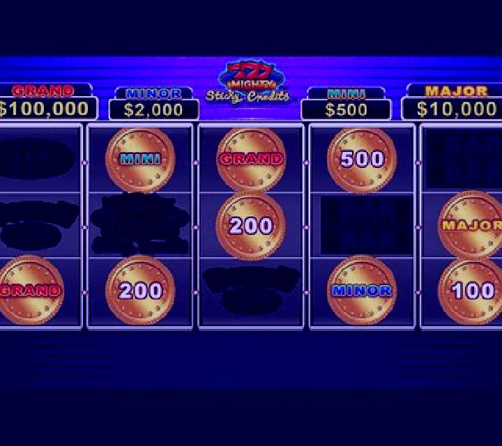 Mighty 777 Sticky Credits slot game
