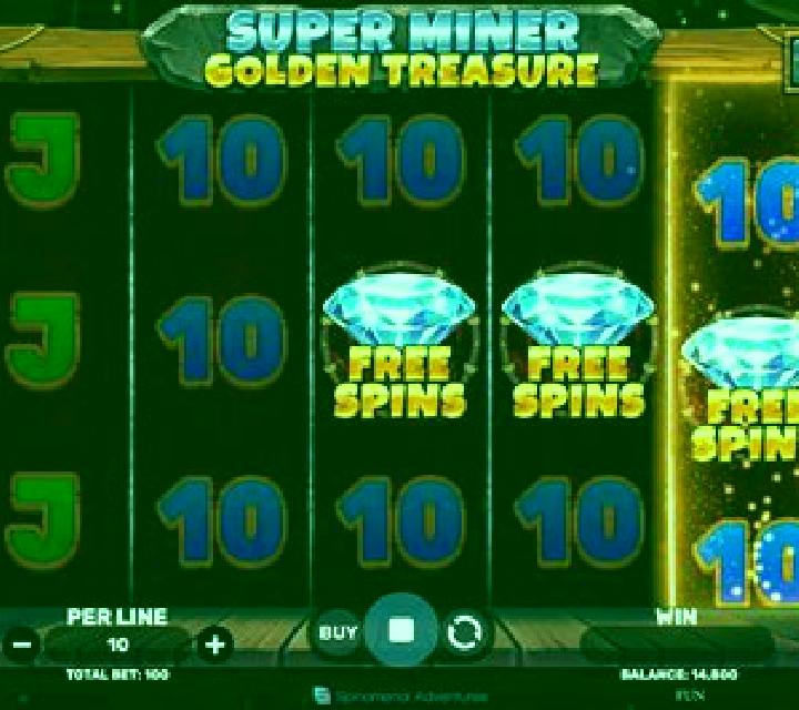 Miner slot machine