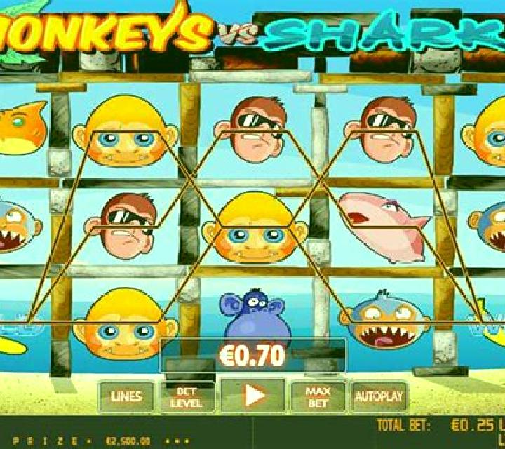 Monkeys vs Sharks HD online slot