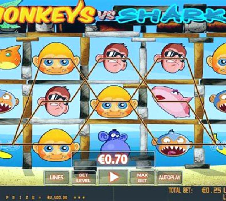 Monkeys vs Sharks HD slot machine