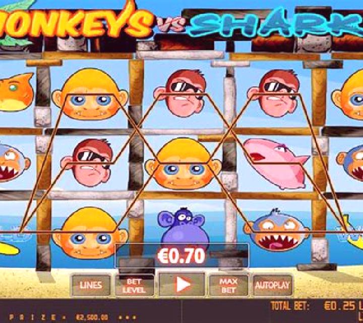 Monkeys vs Sharks HD slot