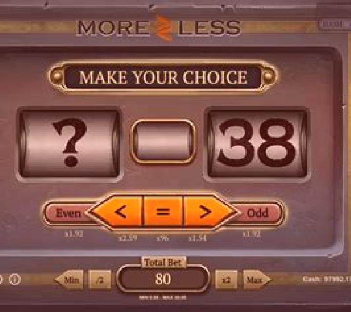 More or Less online slot
