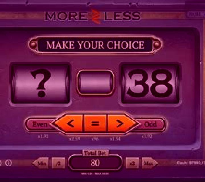 More or Less slot game