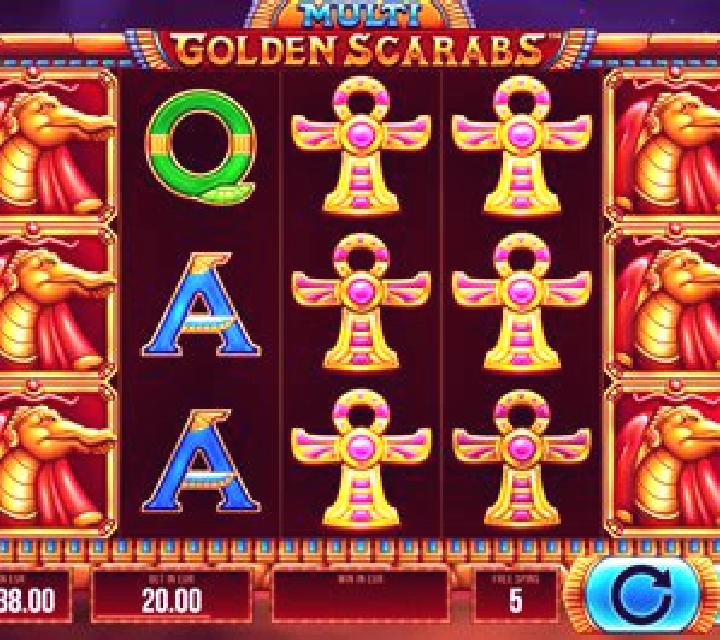 Multi Golden Scarabs slot machine