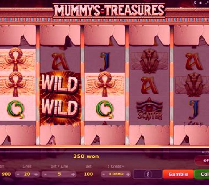 Mummy s Treasures (Five Men Games) slot game