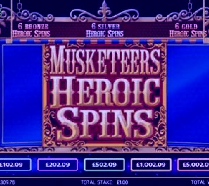Musketeers Heroic Spins online slot