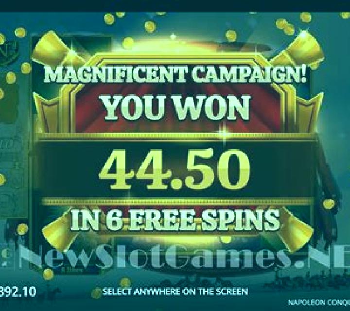 Napoleon Conquest and Glory slot machine