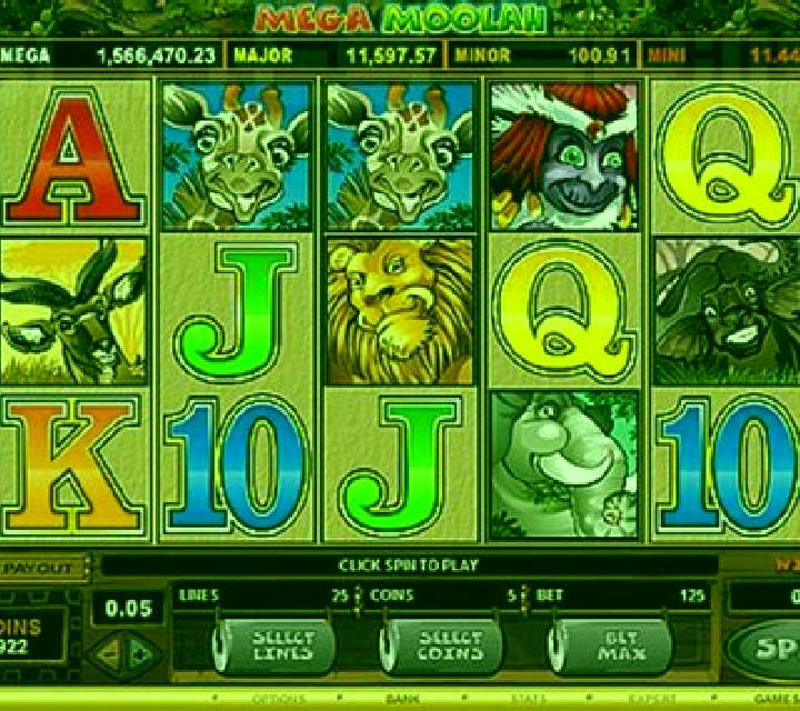 Napoleon Mega Moolah slot machine