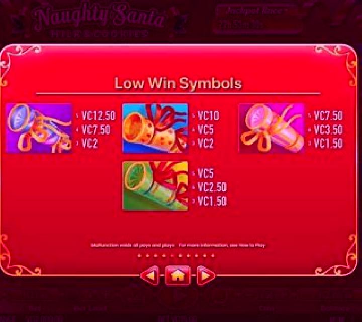 Naughty Santa slot game