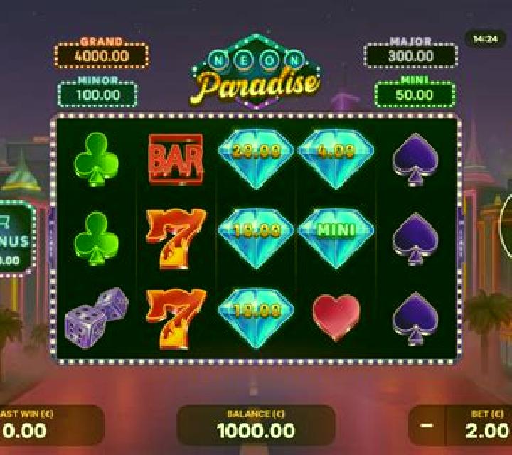 Neon Paradise: Hold and Win slot game