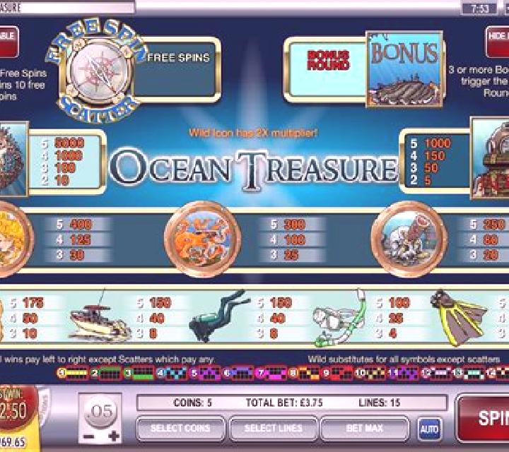 Ocean Treasure slot machine