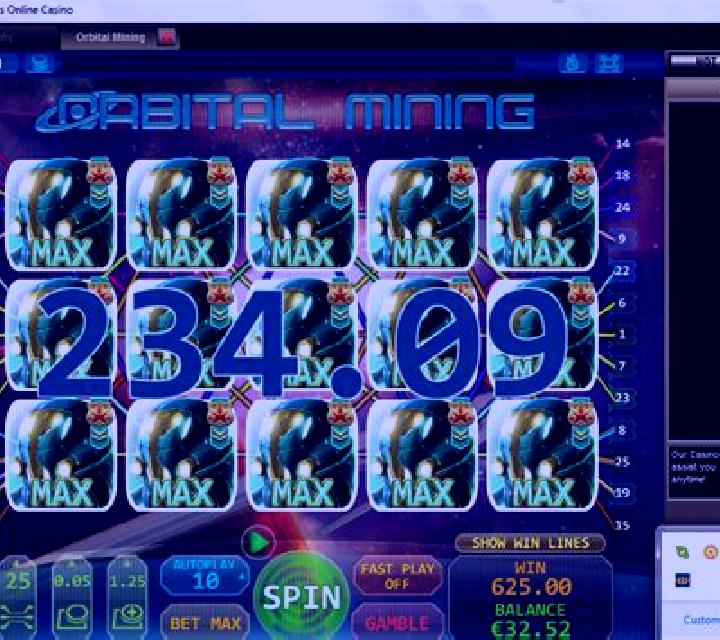 Orbital Mining slot machine