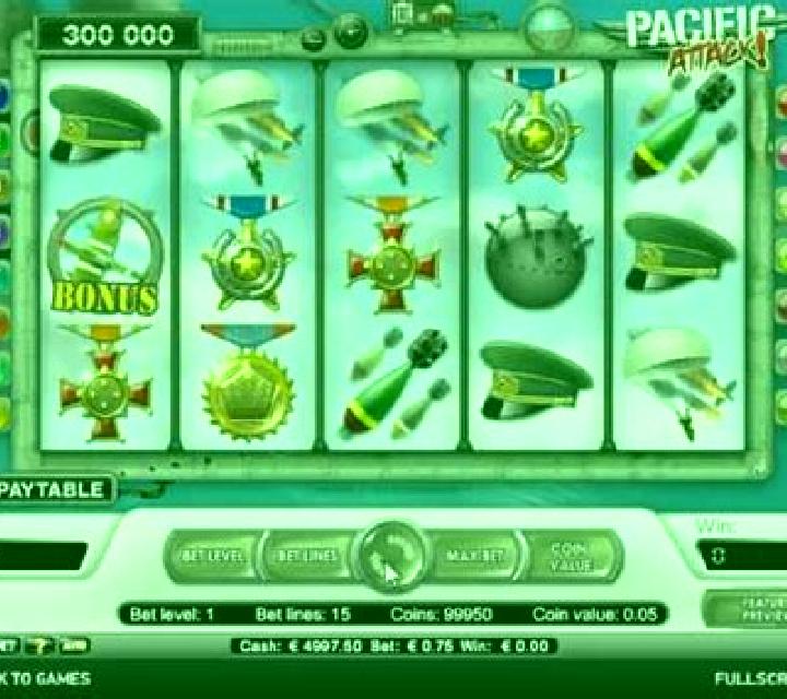 Pacific Attack slot game
