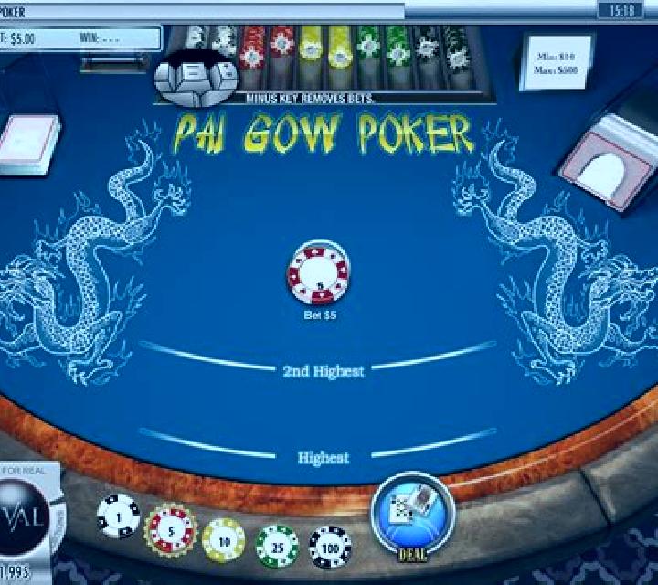 Pai Gow Poker Heads-Up 3D Dealer Deluxe online slot