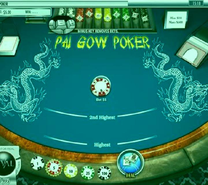 Pai Gow Poker Heads-Up 3D Dealer Deluxe slot game