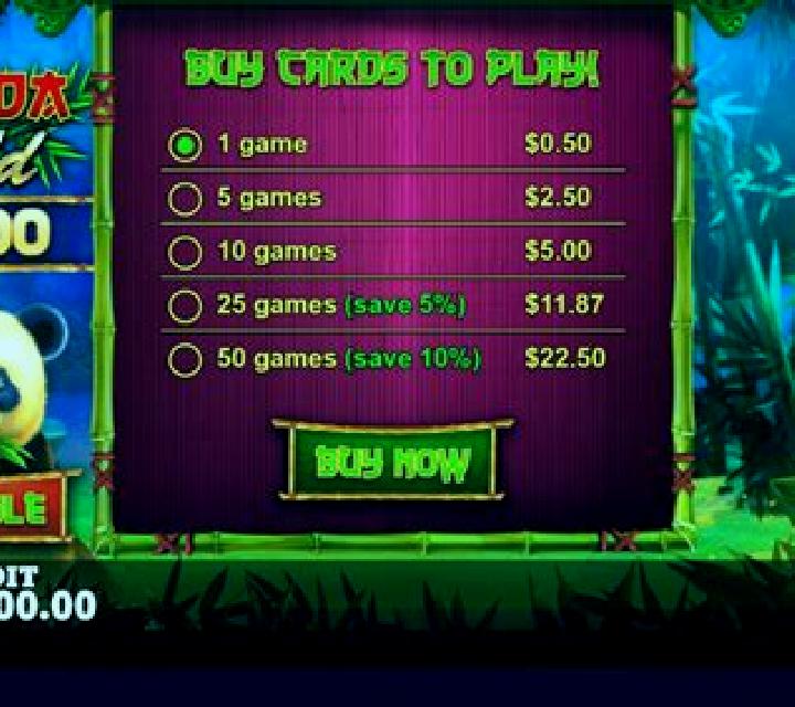 Panda Gold Scratchcard slot machine