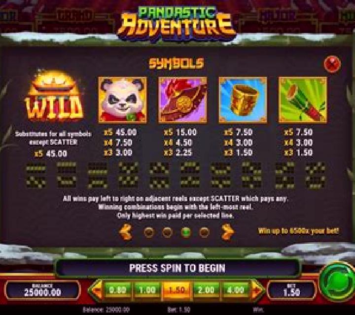 Pandastic Adventure slot game