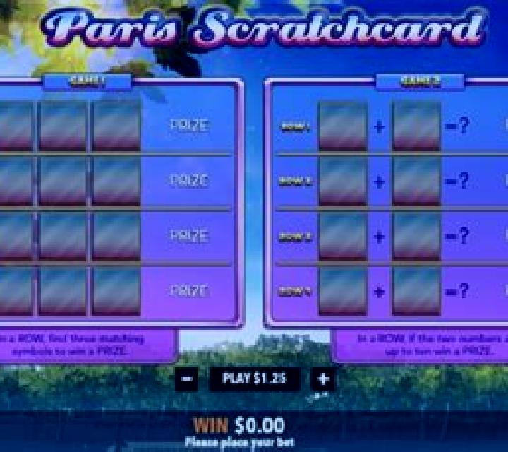 Paris Scratchcard online slot